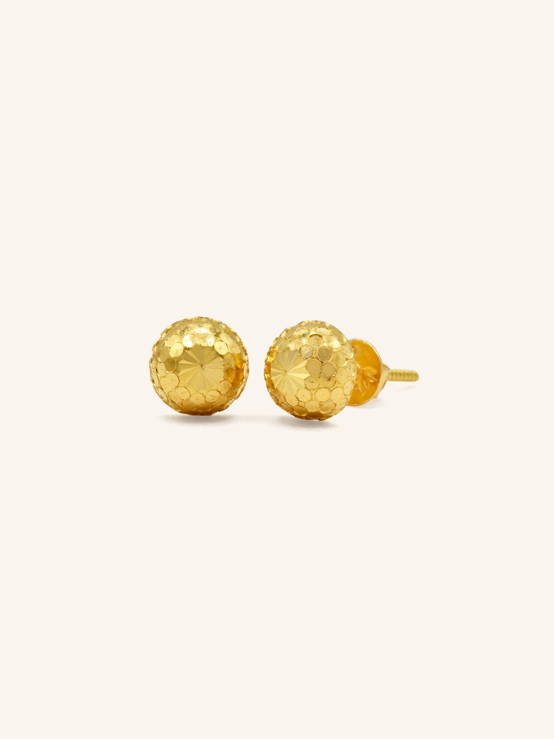 22ct Gold Stud Earring - Roop Darshan