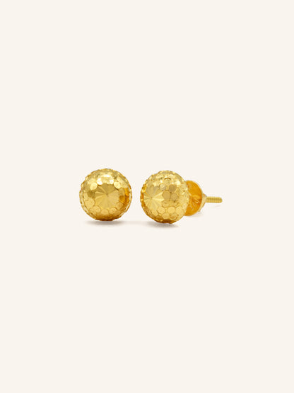 22ct Gold Stud Earring - Roop Darshan