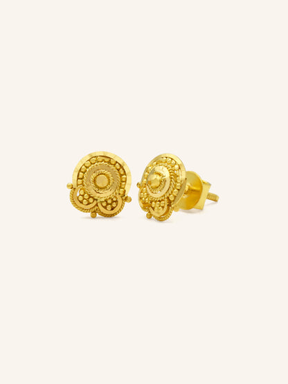 22ct Gold Stud Earring - Roop Darshan