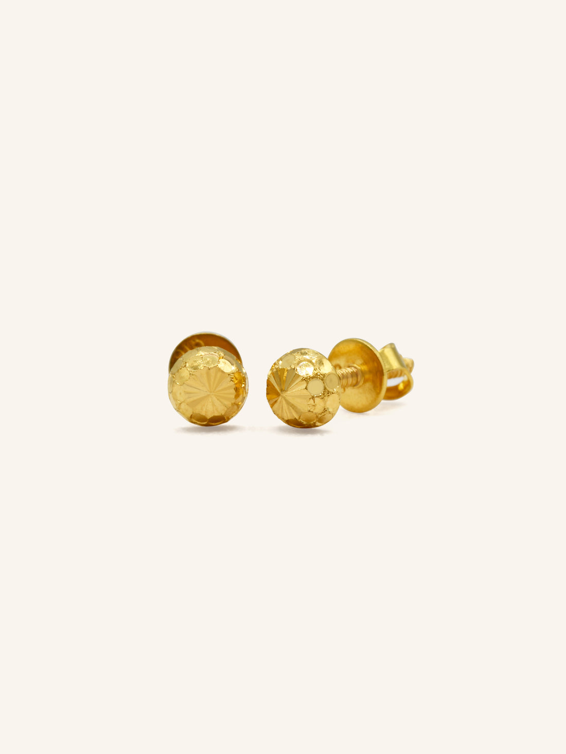 22ct Gold Stud Earring - Roop Darshan