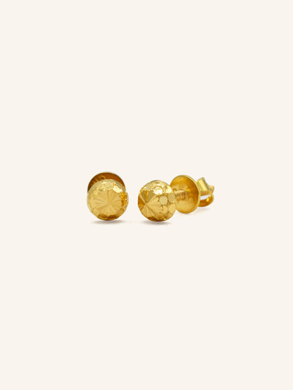 22ct Gold Stud Earring - Roop Darshan