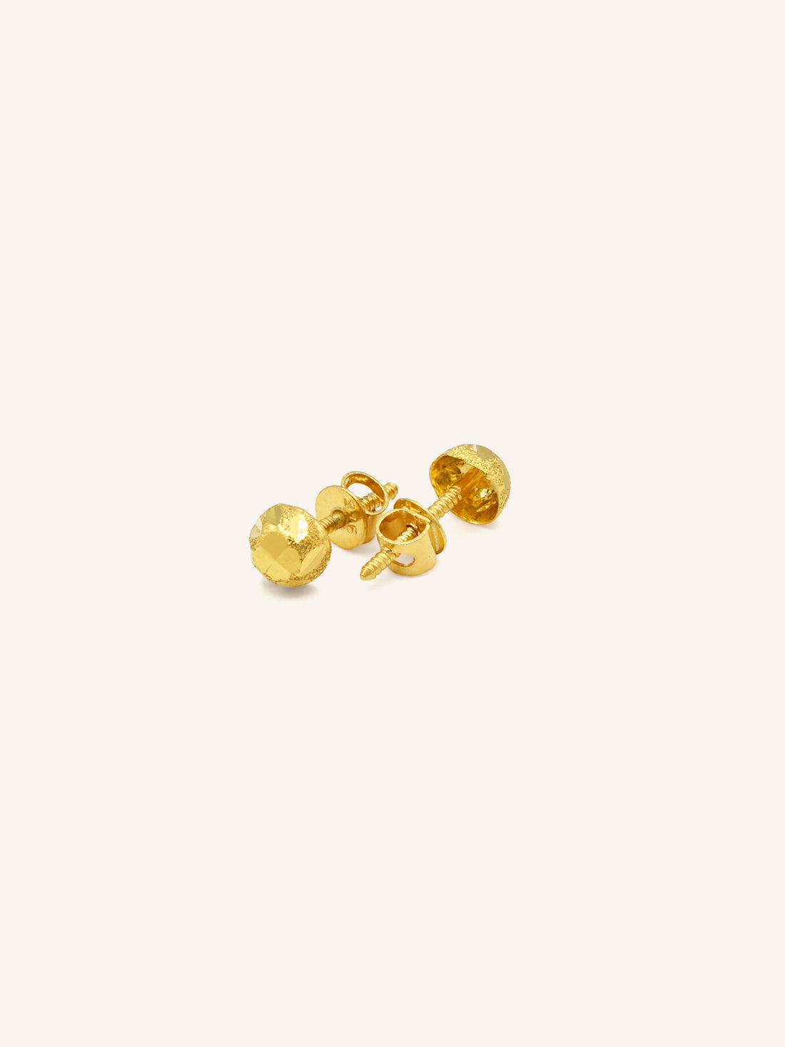 22ct Gold Stud Earring - Roop Darshan