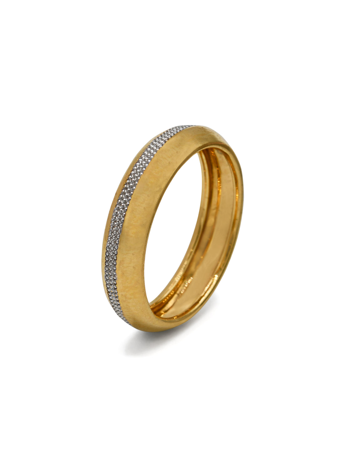 22ct Gold Two Tone Band Ring