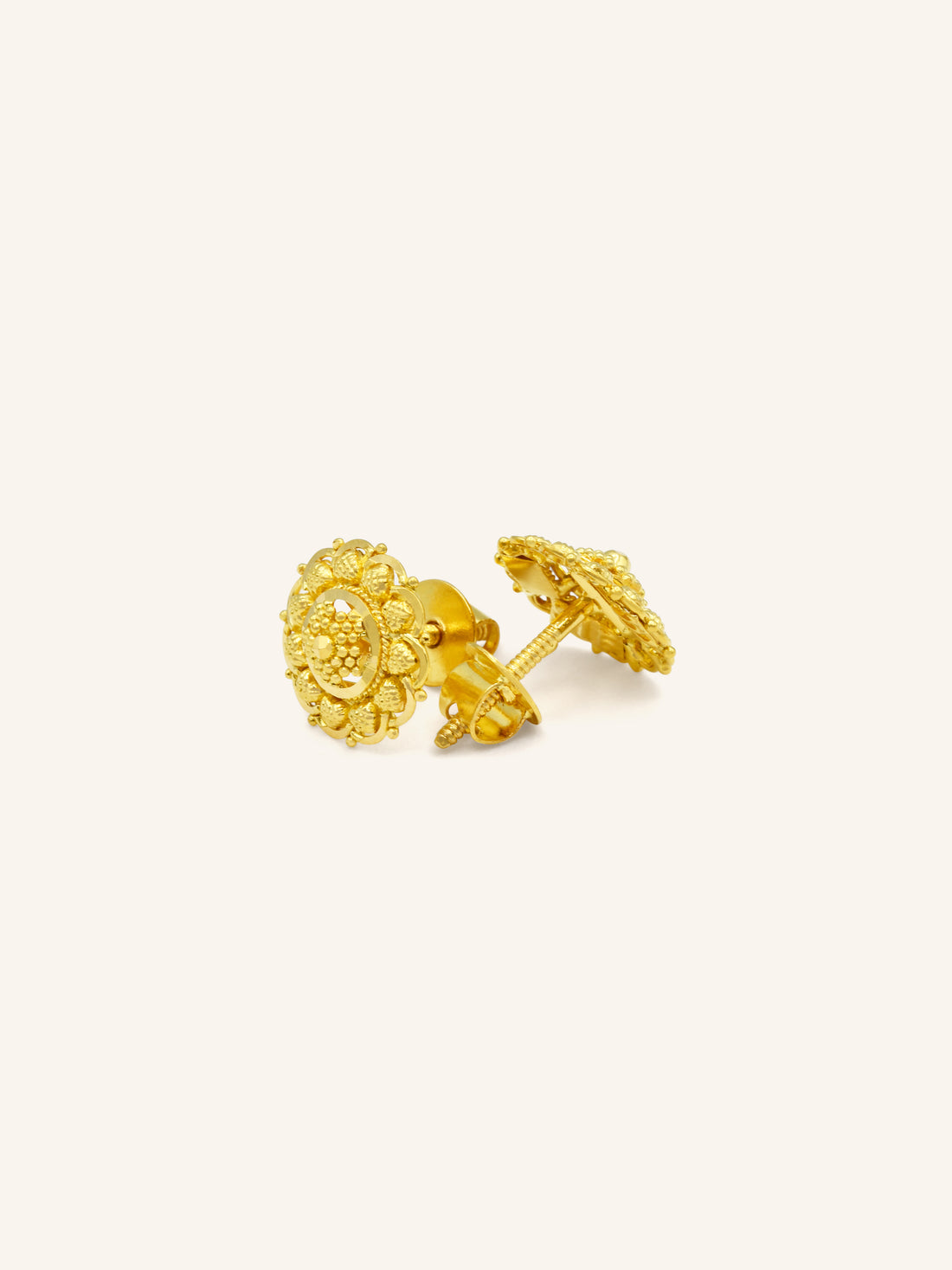 22ct Gold Stud Earring - Roop Darshan