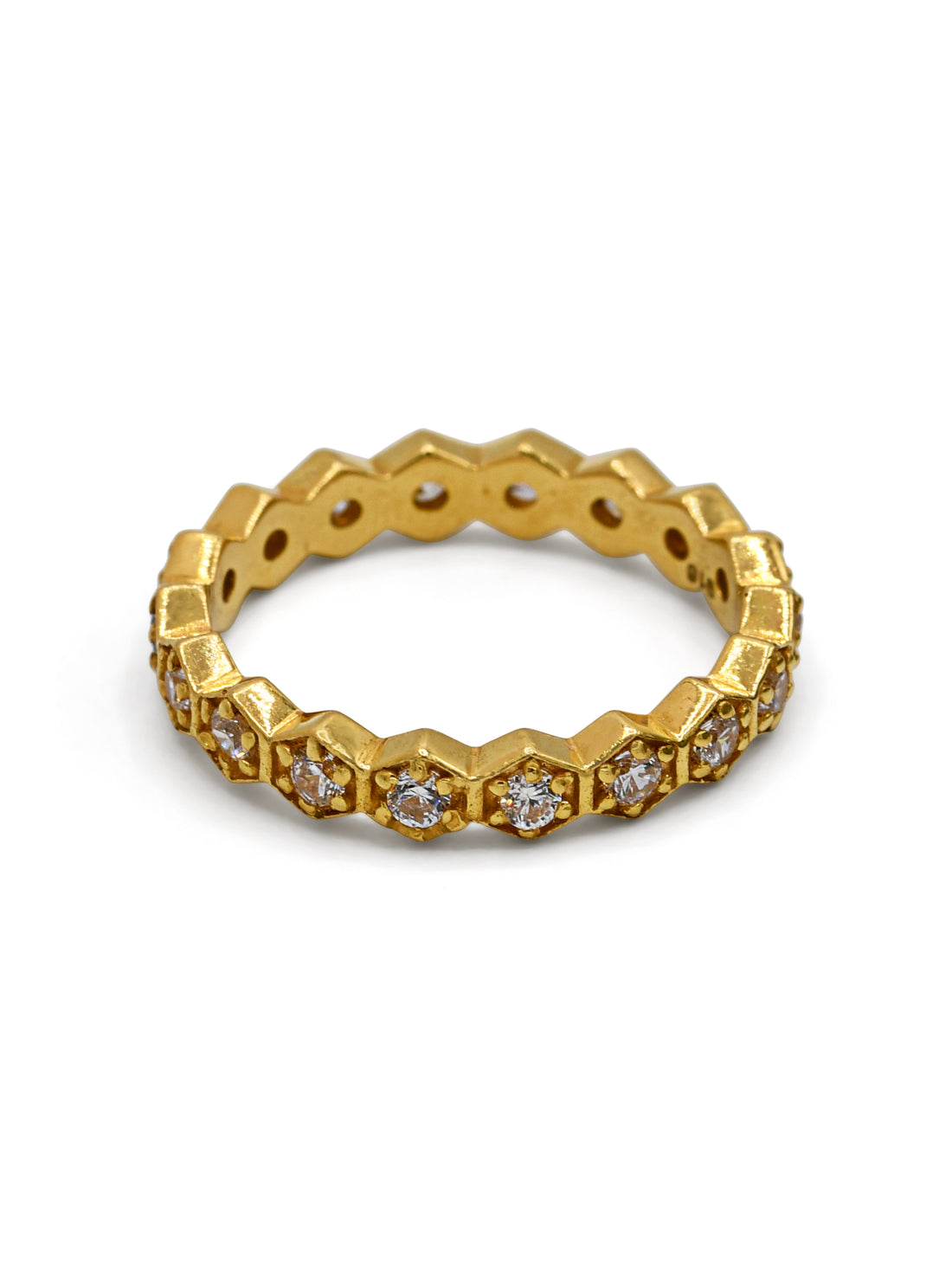 22ct Gold CZ Ladies Ring