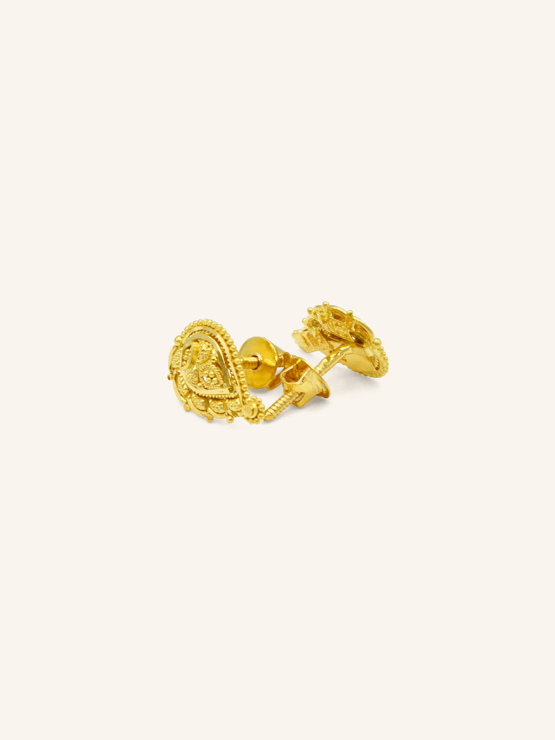 22ct Gold Stud Earring - Roop Darshan
