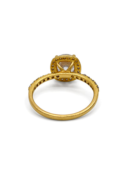 22ct Gold CZ Ladies Ring
