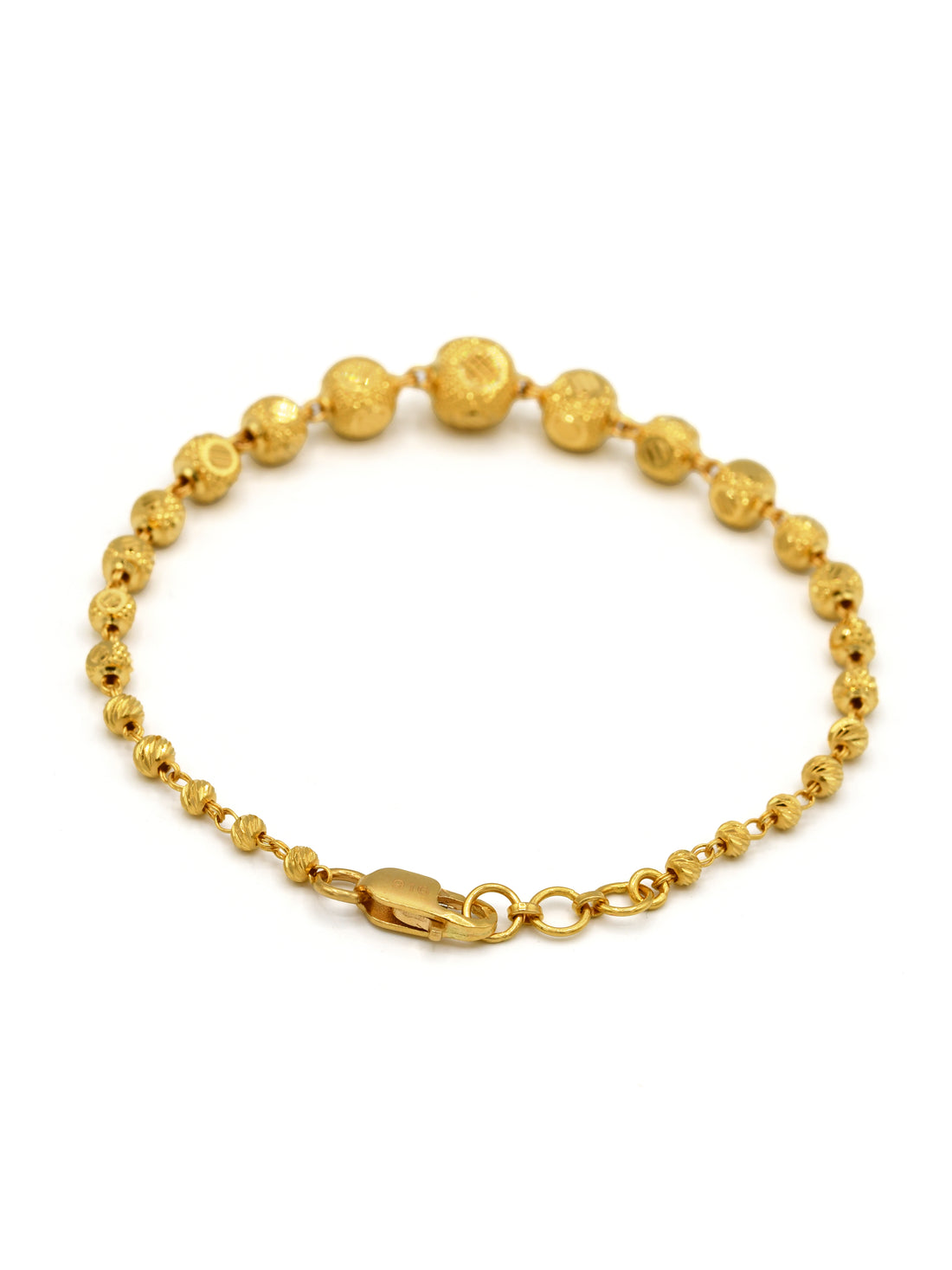 22ct Gold Ball Ladies Bracelet