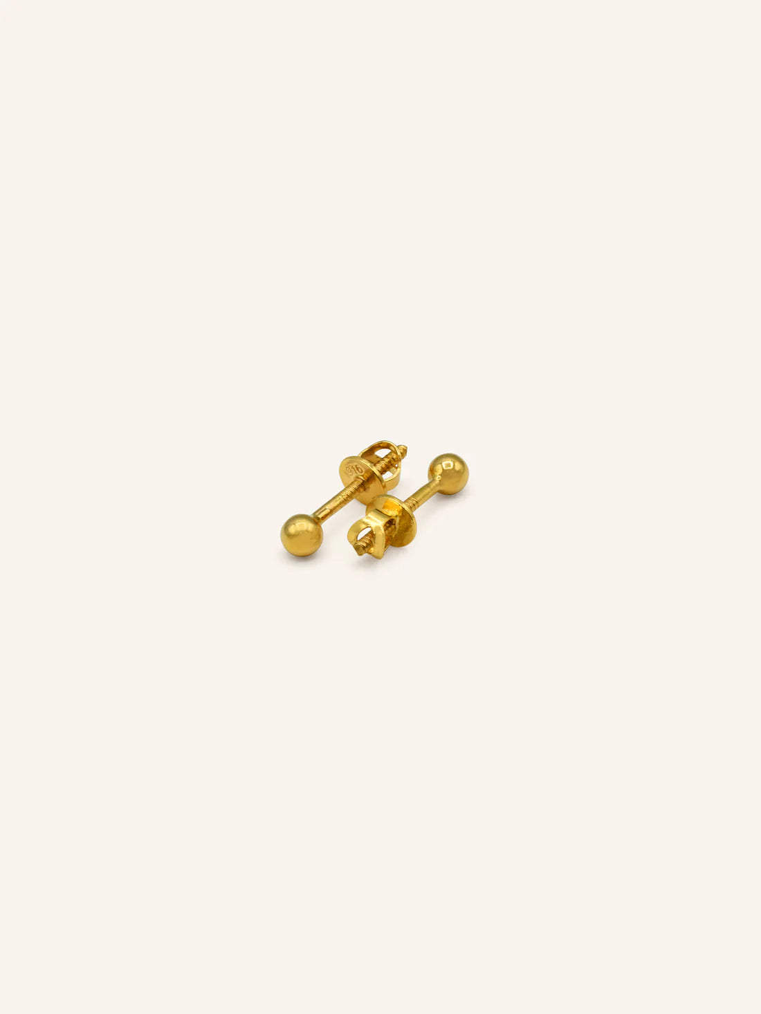 22ct Gold Stud Earring - Roop Darshan