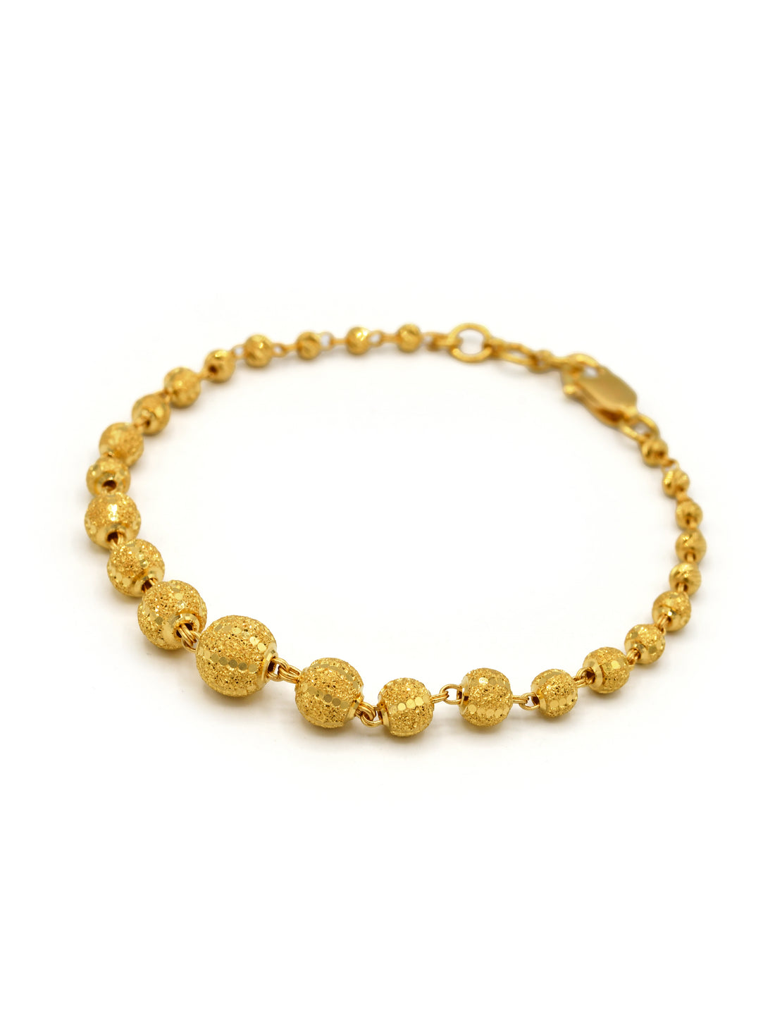 22ct Gold Ball Ladies Bracelet