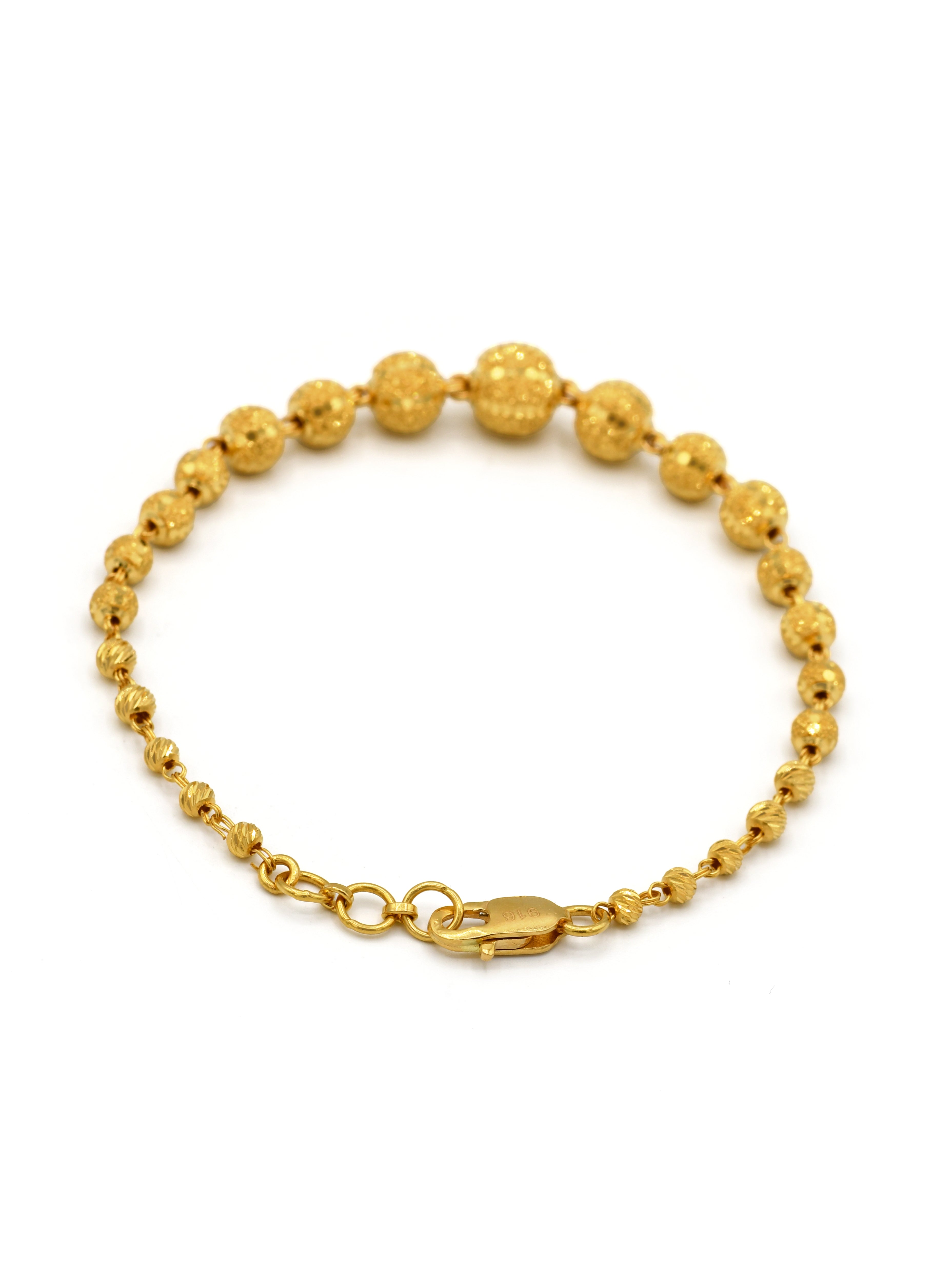 22ct Gold Ball Ladies Bracelet