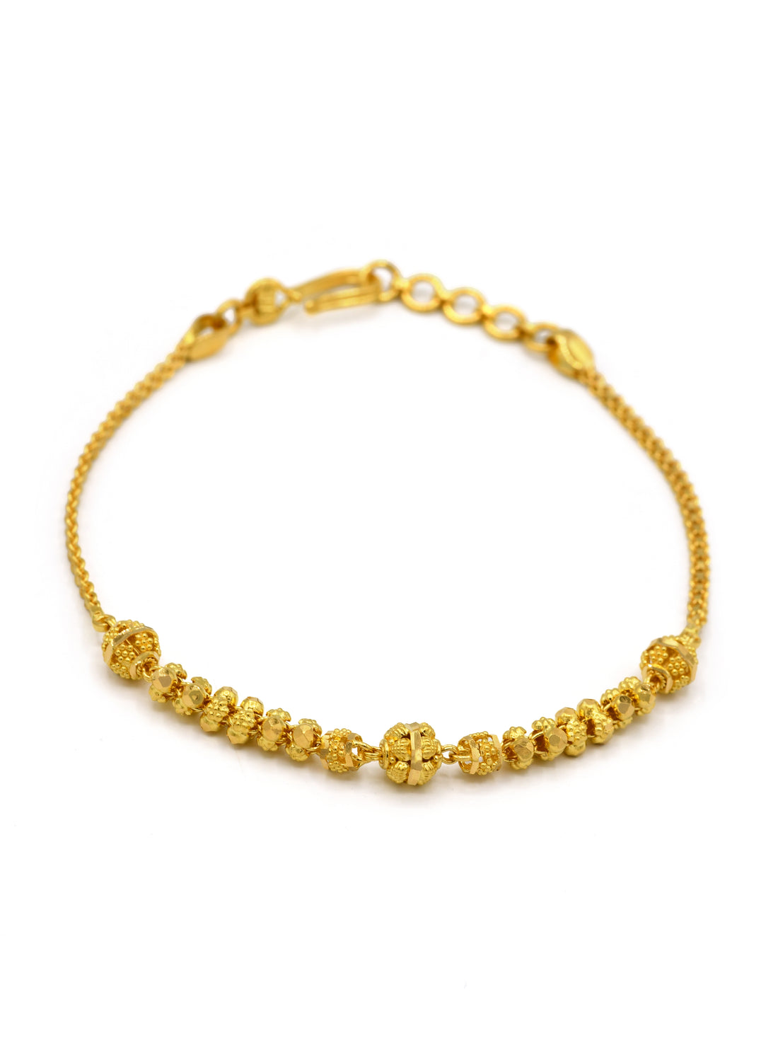22ct Gold Ball Ladies Bracelet