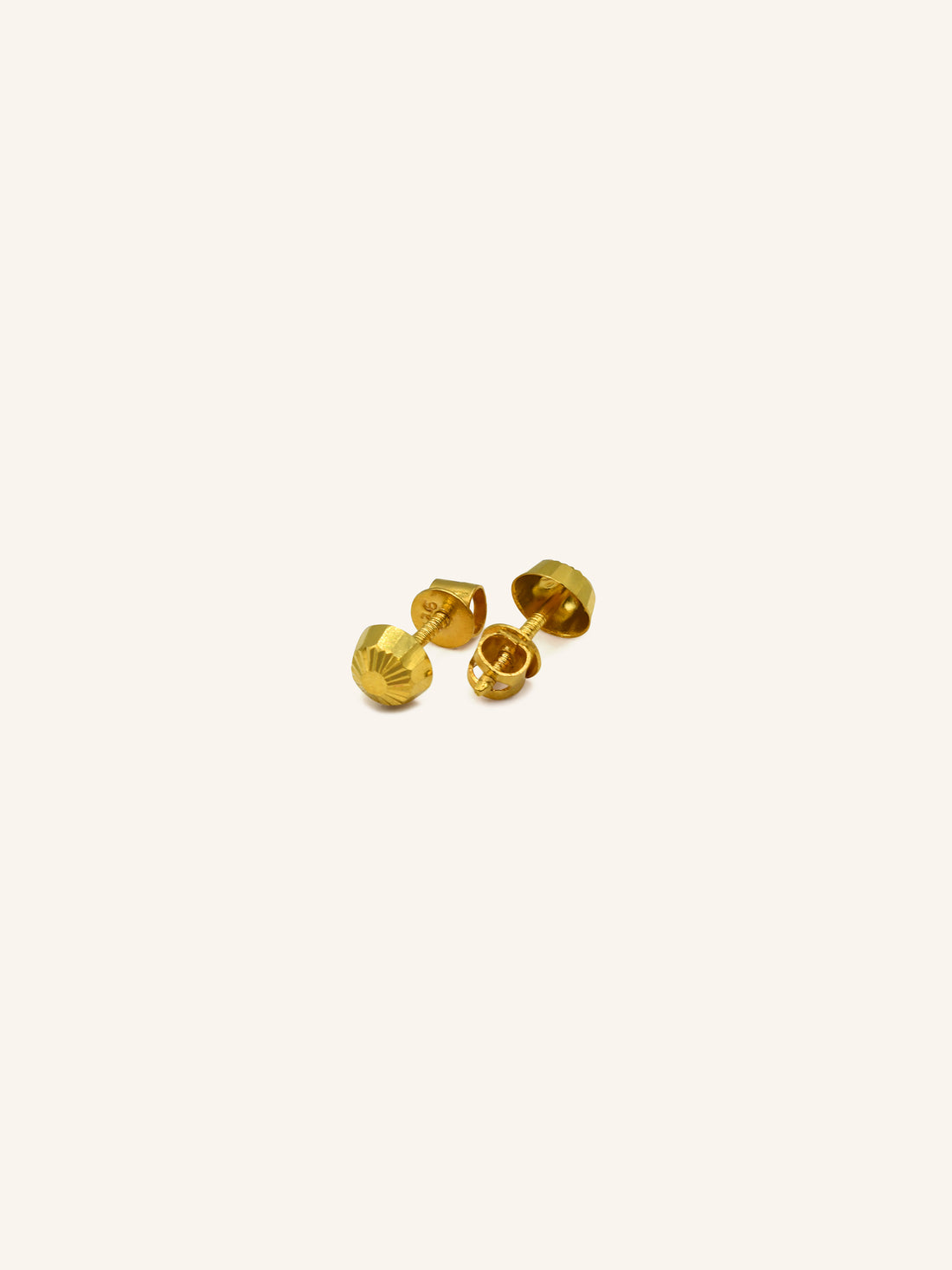 22ct Gold Stud Earring 0.68 GMS - Roop Darshan