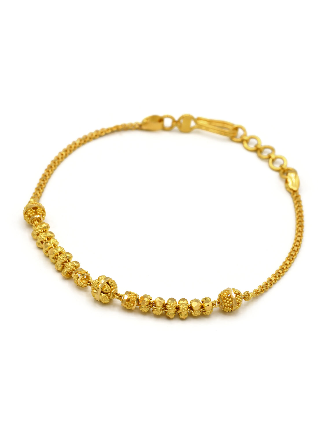 22ct Gold Ball Ladies Bracelet