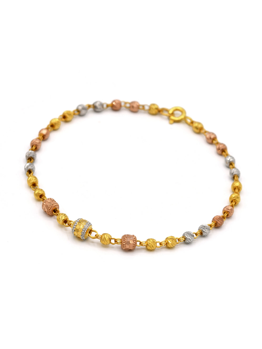 22ct Rose Gold Ball Ladies Bracelet