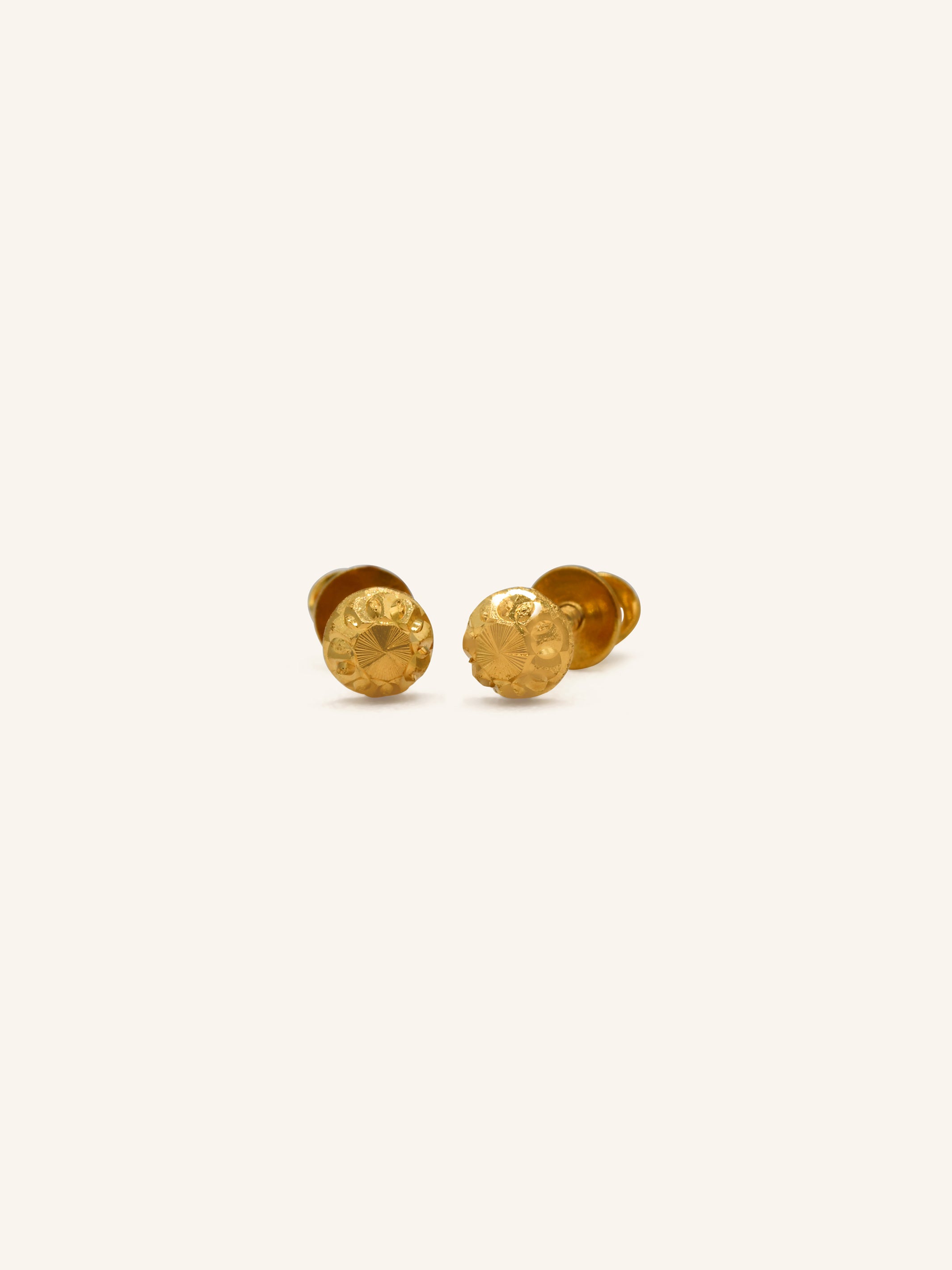 22ct Gold Stud Earring 0.95 GMS - Roop Darshan