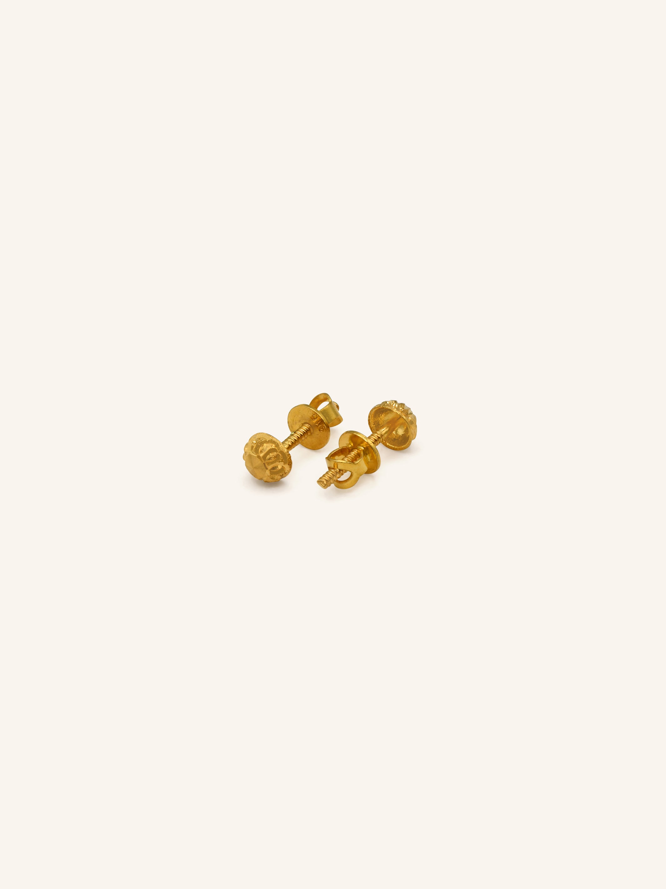 22ct Gold Stud Earring 0.95 GMS - Roop Darshan