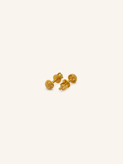 22ct Gold Stud Earring 0.95 GMS - Roop Darshan