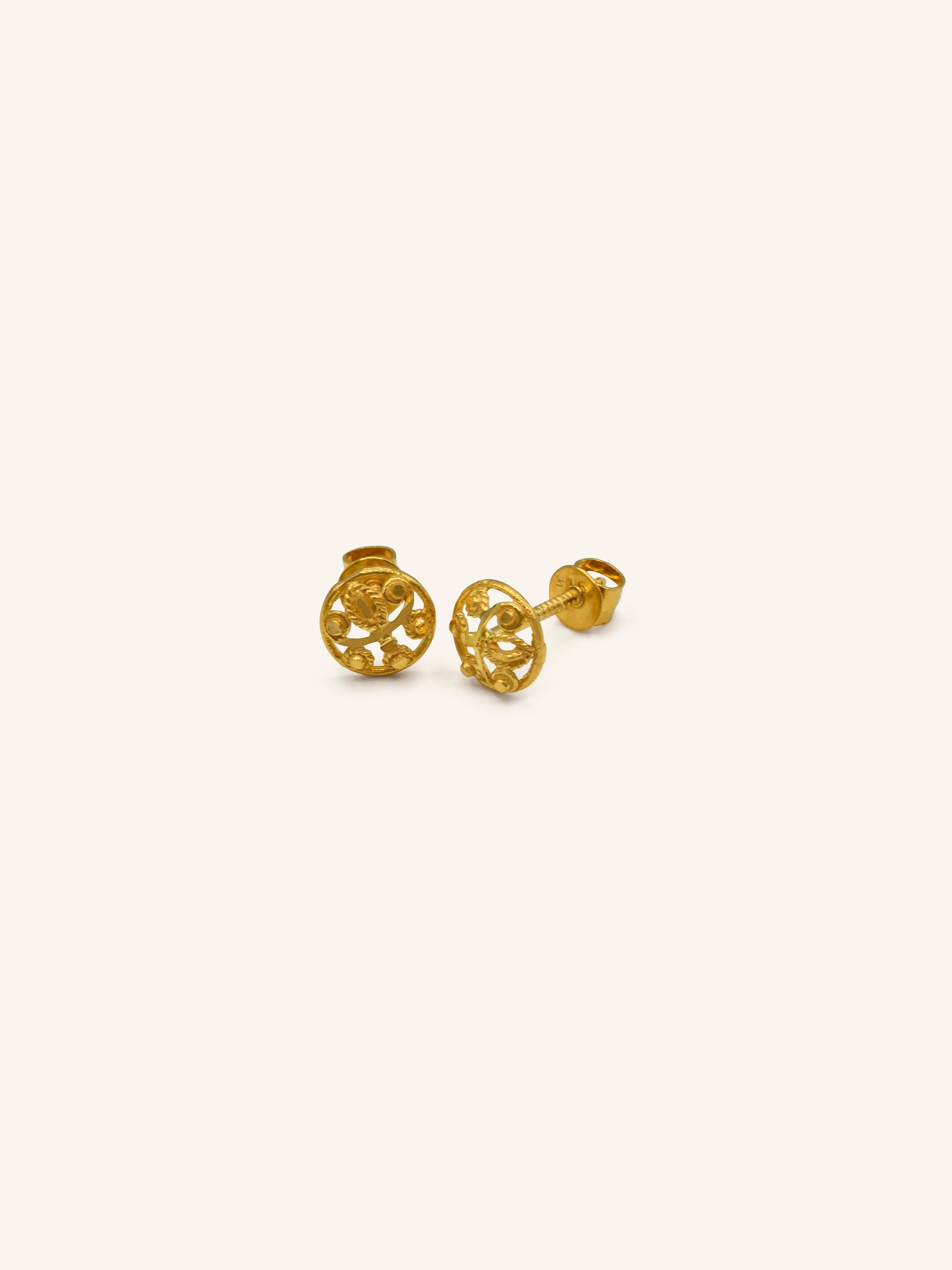 22ct Gold Stud Earring 1.06 GMS - Roop Darshan