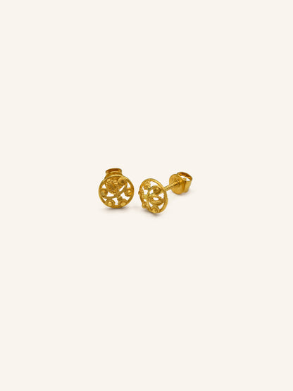 22ct Gold Stud Earring 1.06 GMS - Roop Darshan