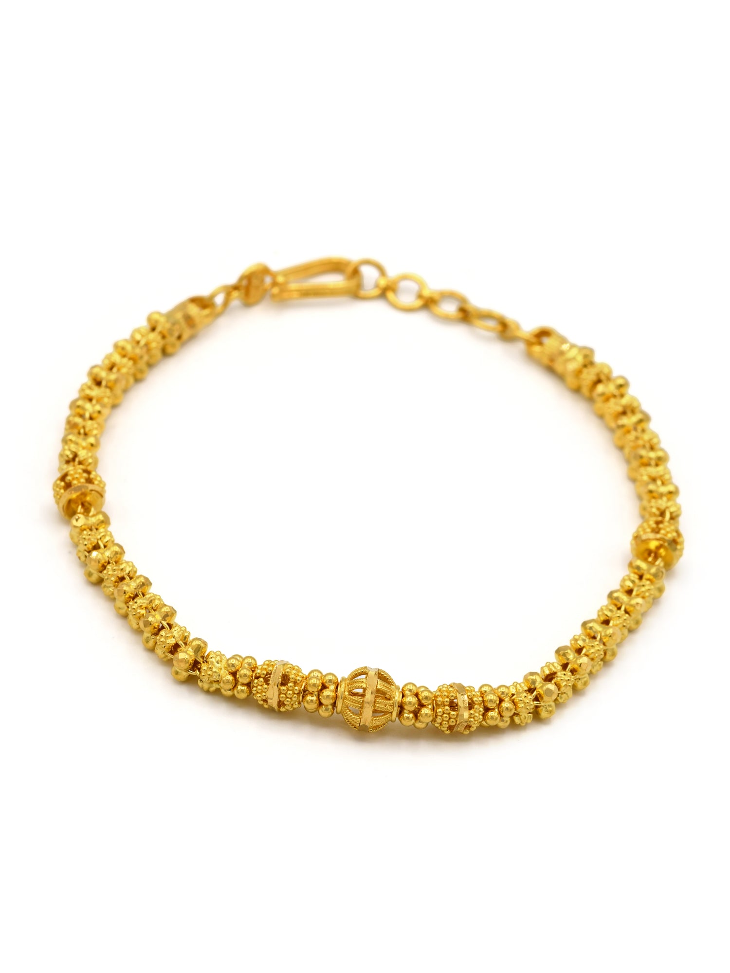 22ct Gold Ball Ladies Bracelet