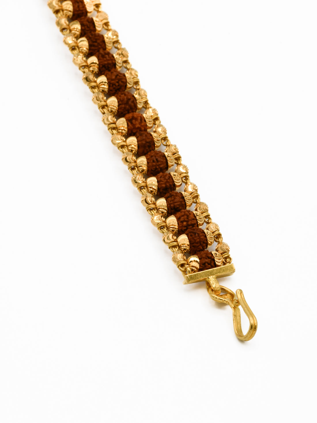 22ct Gold Ball Rudraksh Bracelet - Roop Darshan