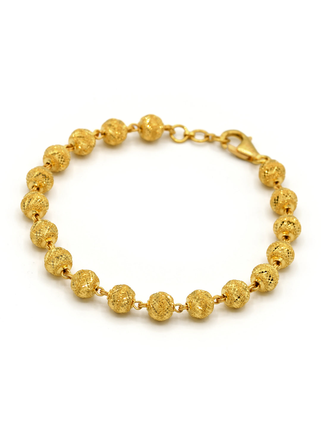 22ct Gold Ball Ladies Bracelet