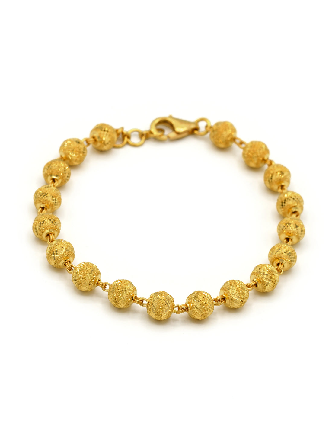 22ct Gold Ball Ladies Bracelet