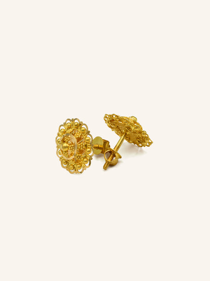 22ct Gold Stud Earring 3.91 GMS - Roop Darshan