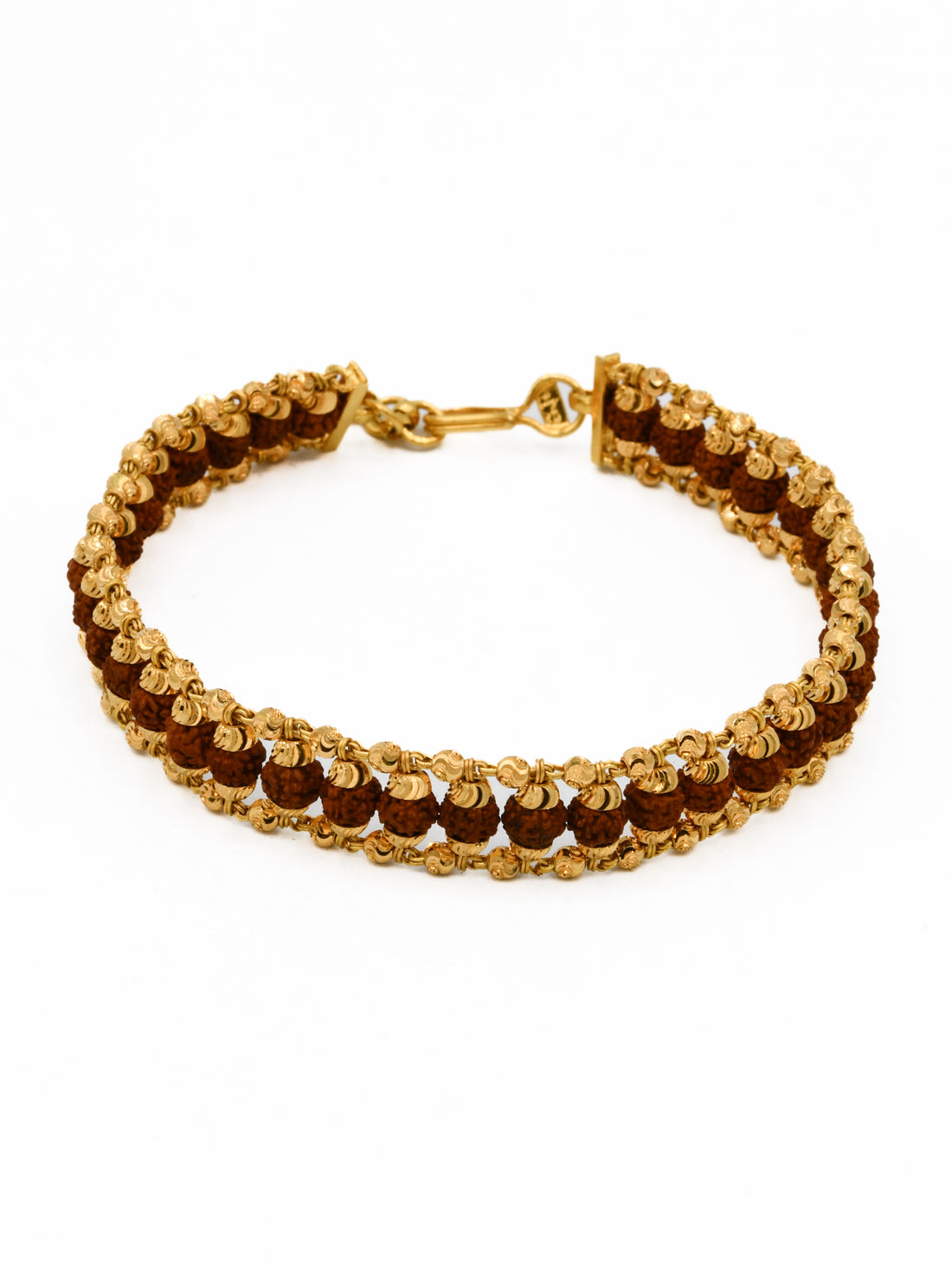 22ct Gold Ball Rudraksh Bracelet - Roop Darshan