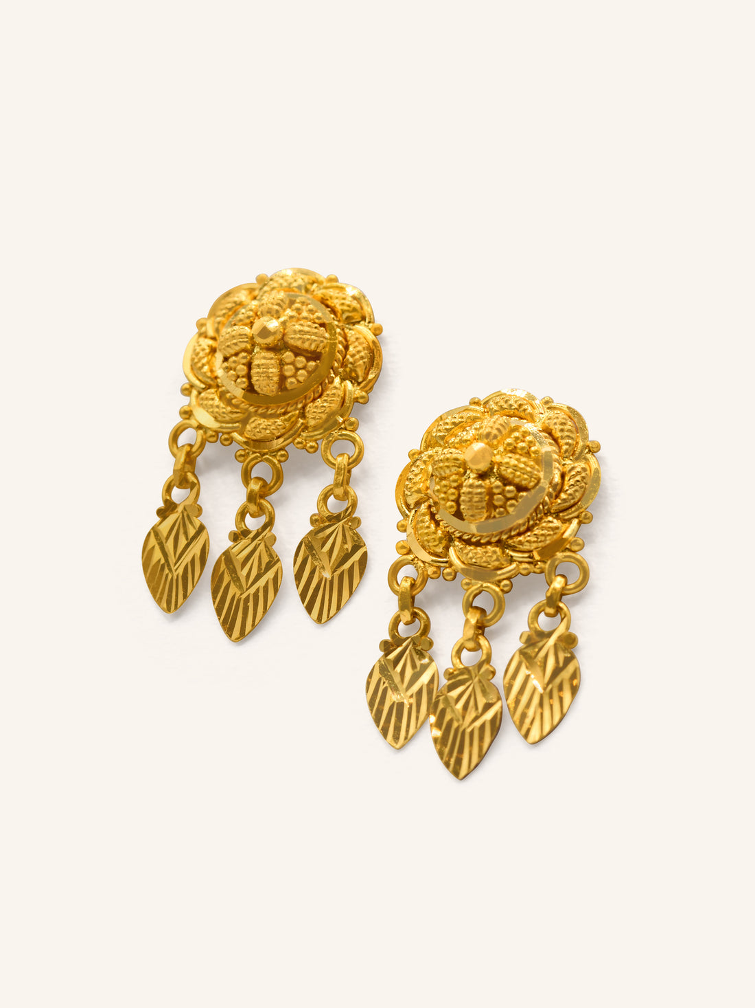 22ct Gold Stud Hanging Earring 3.35 GMS - Roop Darshan