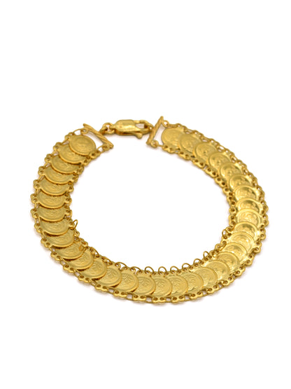 22ct Gold Coin Ladies Bracelet