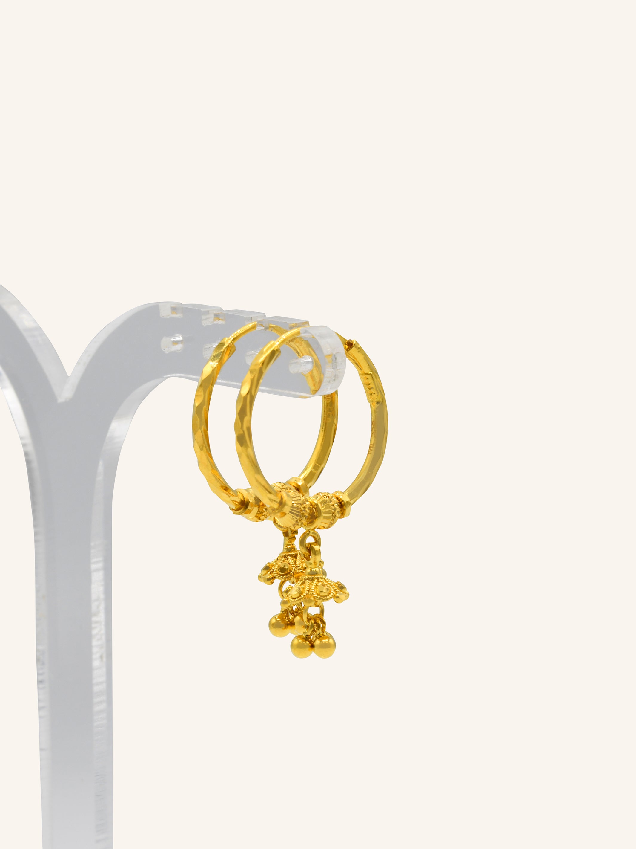 22ct Gold Jhumki Bali - Roop Darshan