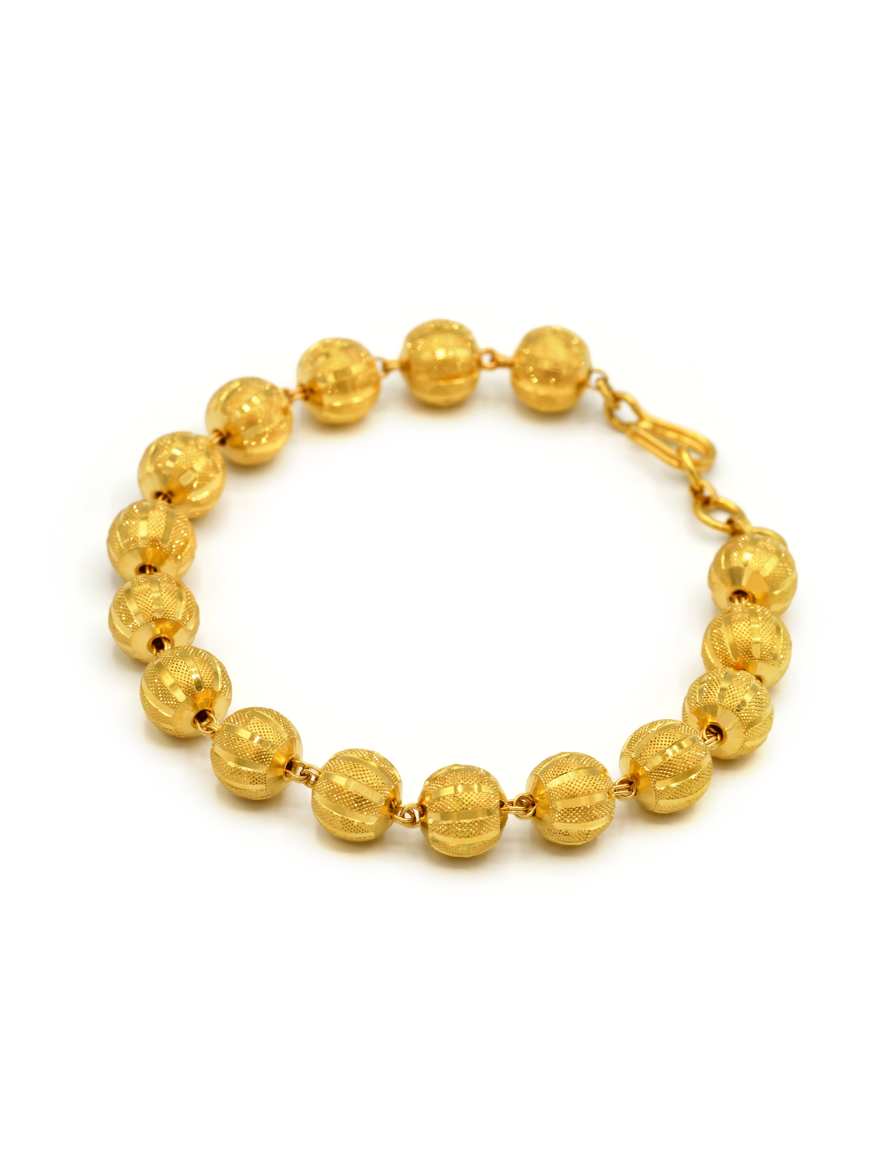 22ct Gold Ball Ladies Bracelet - Roop Darshan