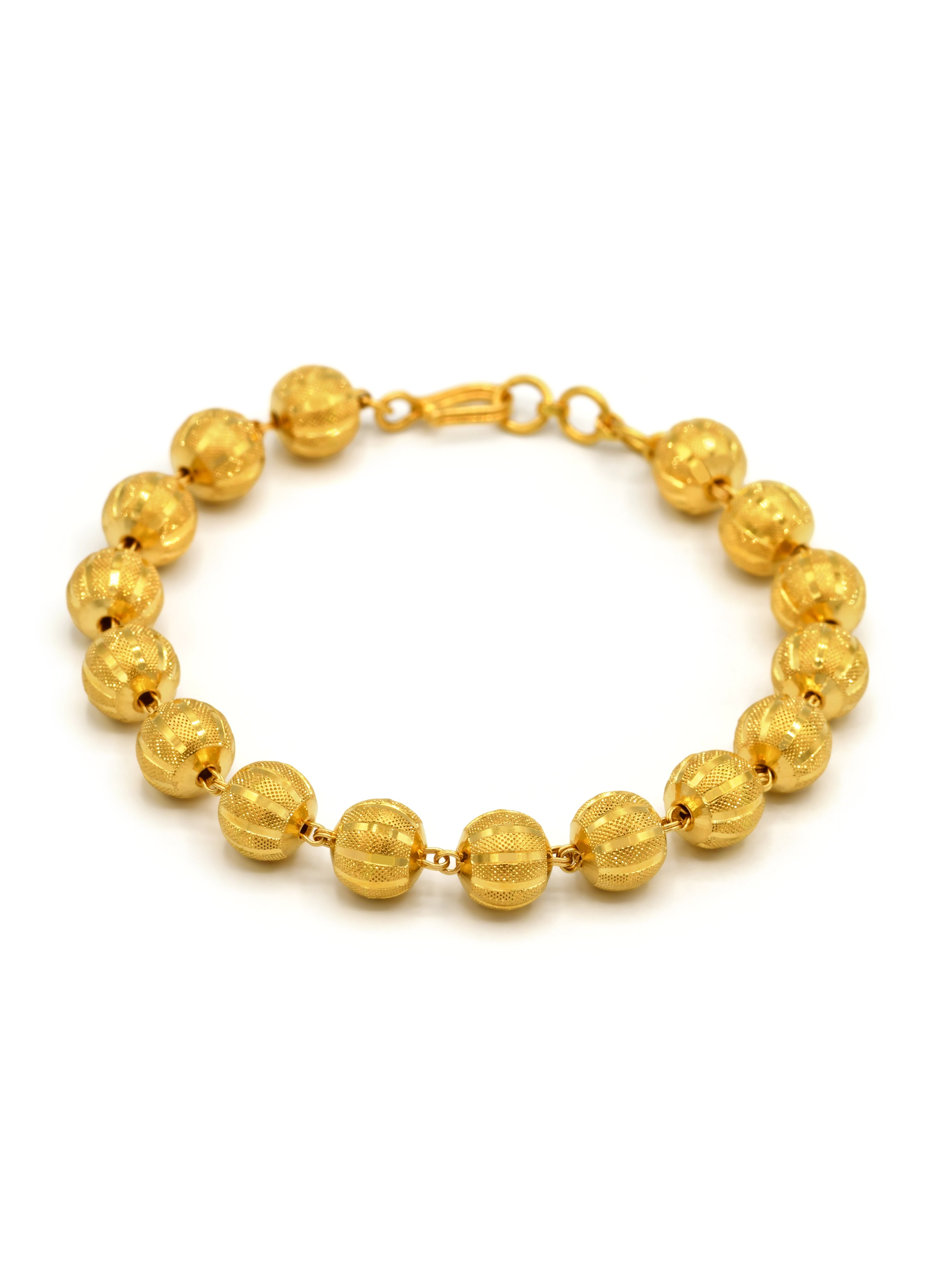 22ct Gold Ball Ladies Bracelet - Roop Darshan
