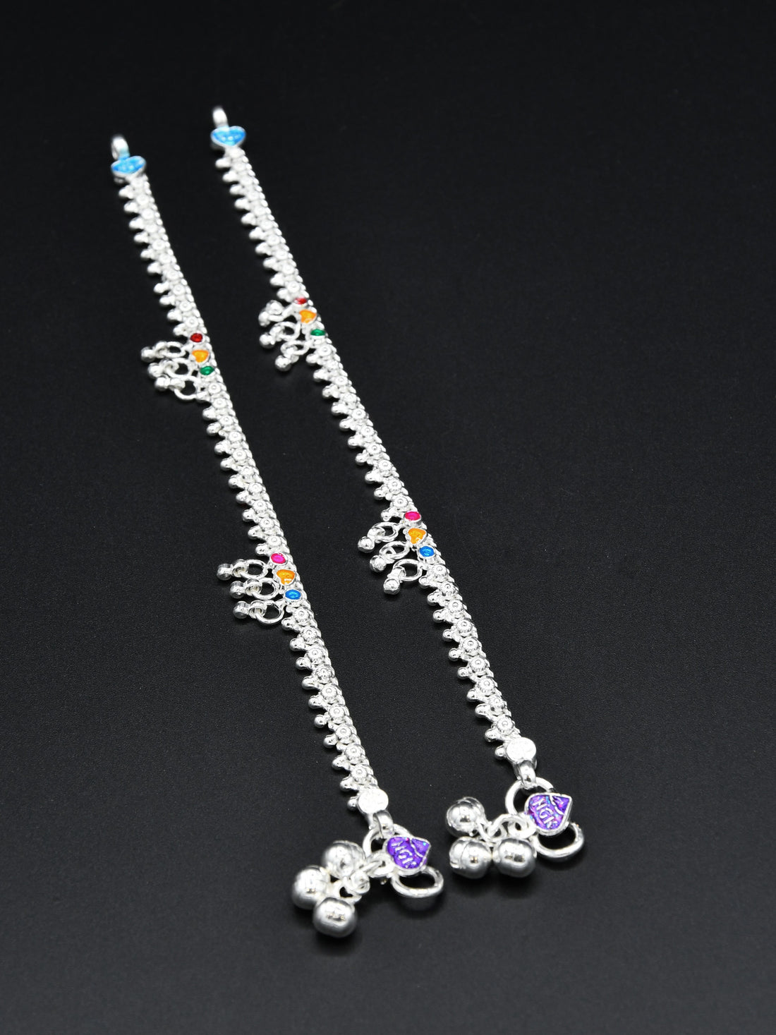 Baby Silver Anklets - Roop Darshan