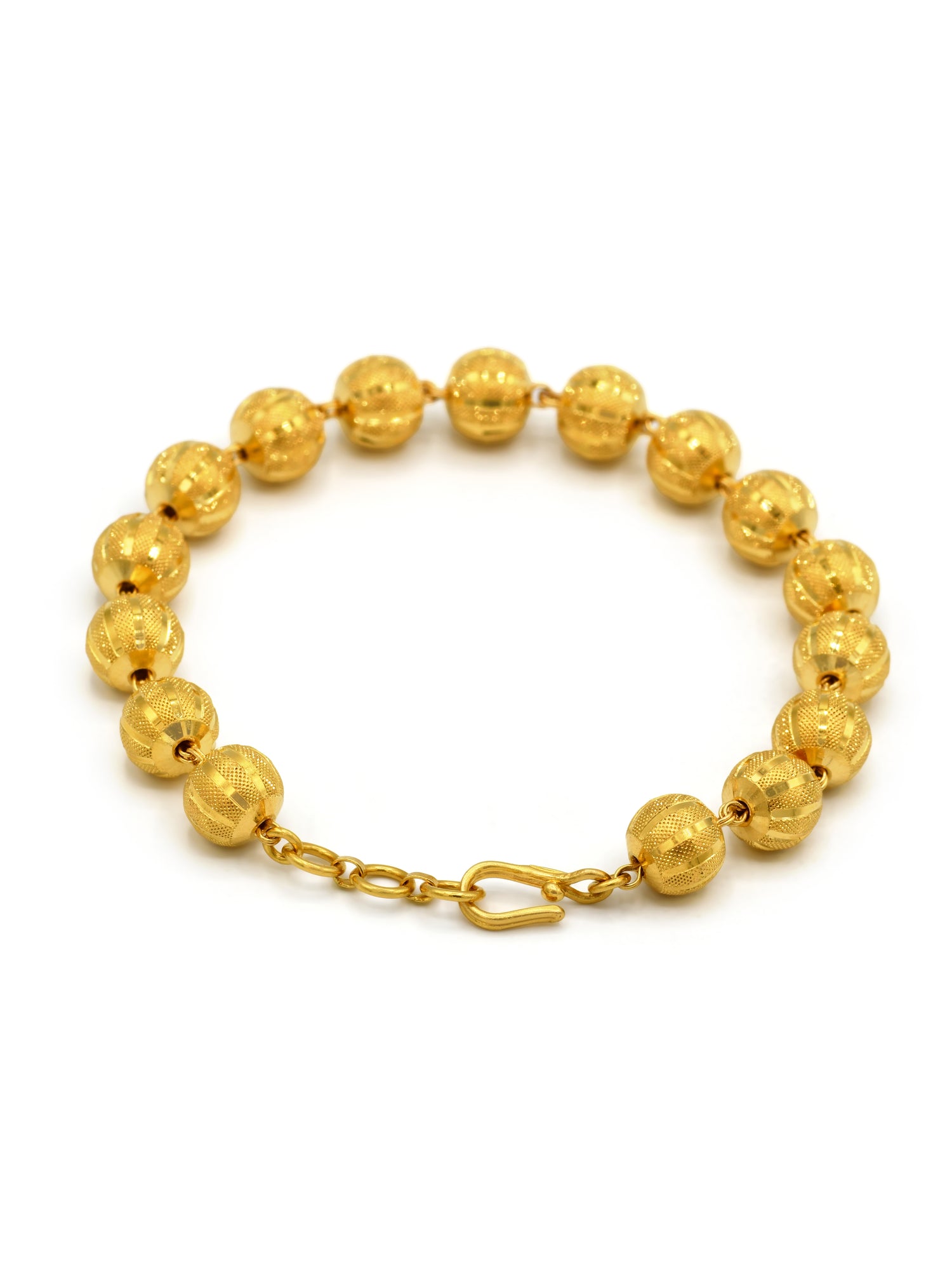 22ct Gold Ball Ladies Bracelet