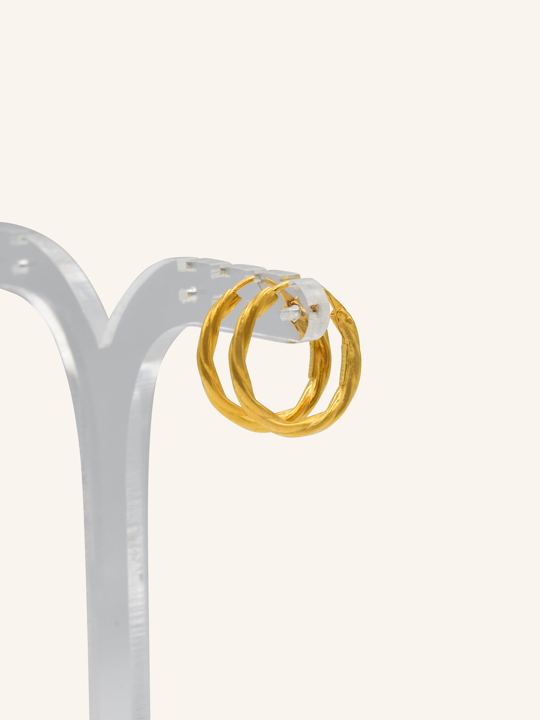 22ct Gold Twisted Bali - Roop Darshan