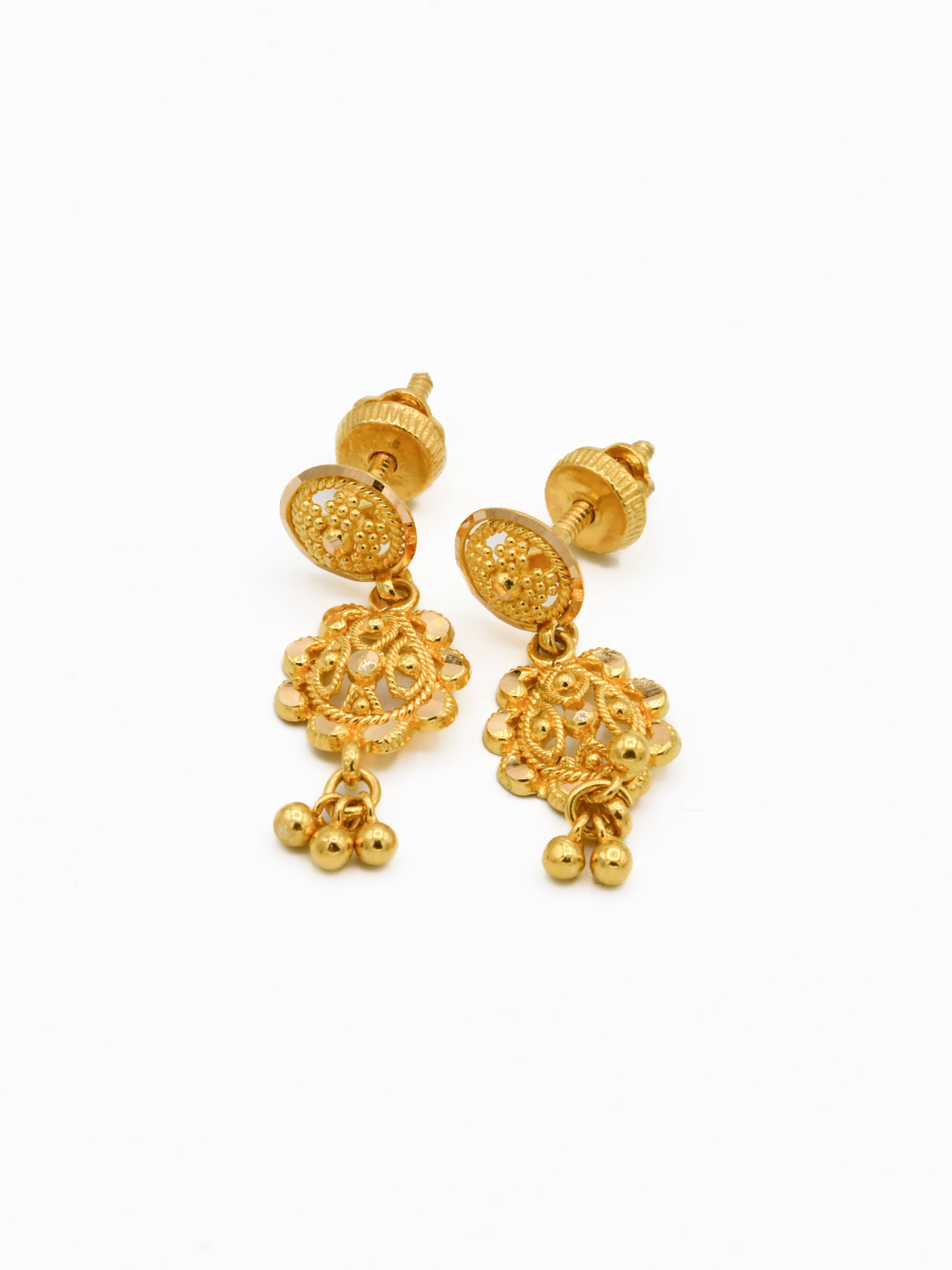22ct Gold Filigree Pendant Set
