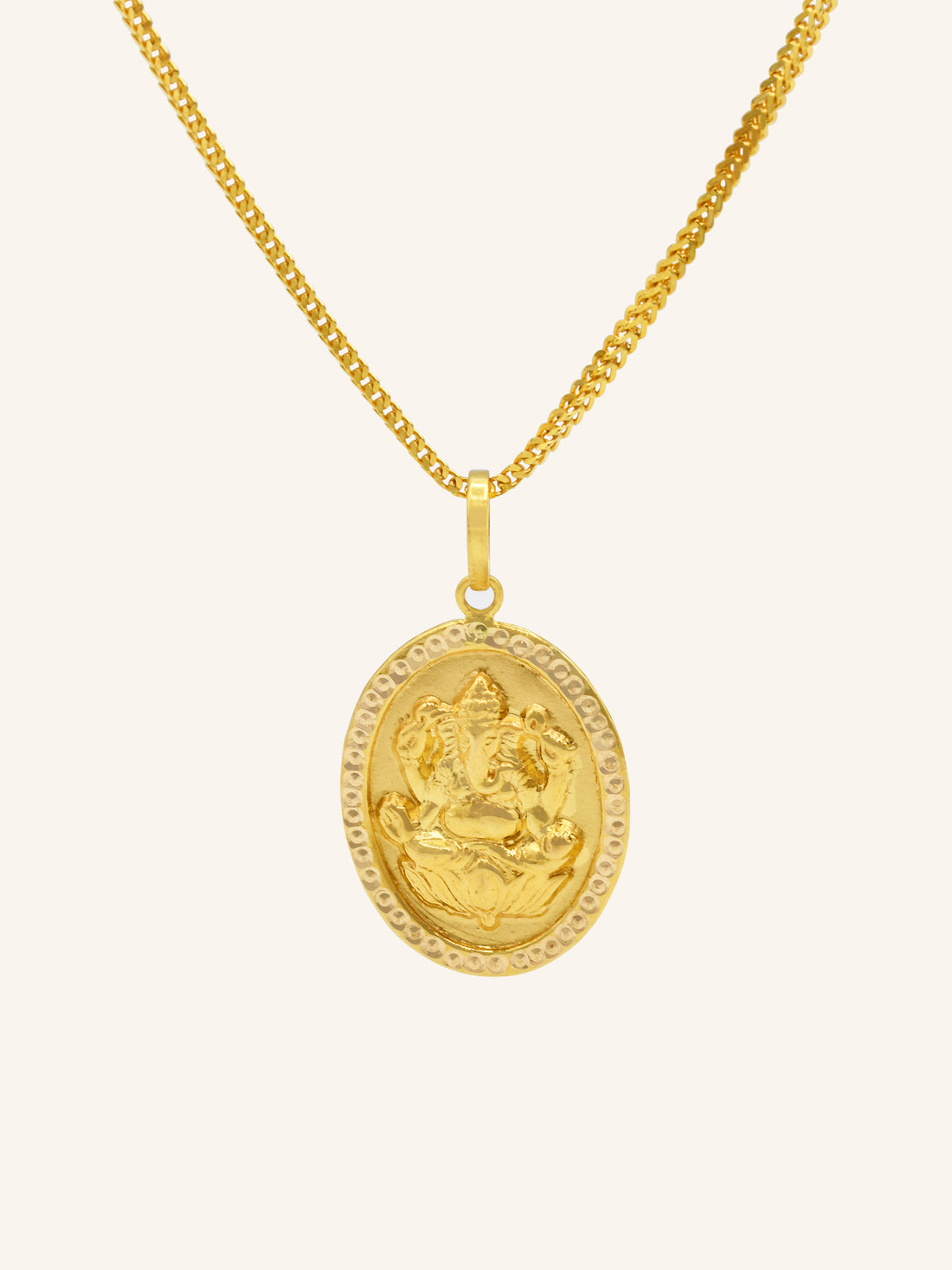 22ct Gold Ganesha Pendant - Roop Darshan