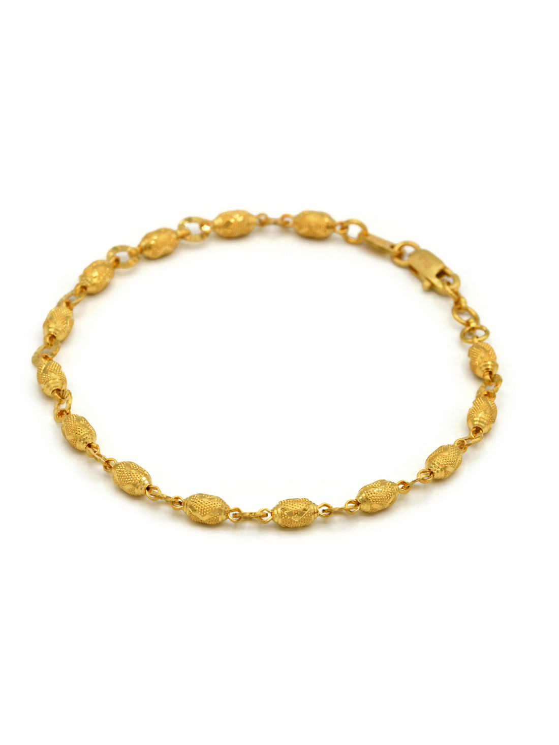 22ct Gold Ball Ladies Bracelet