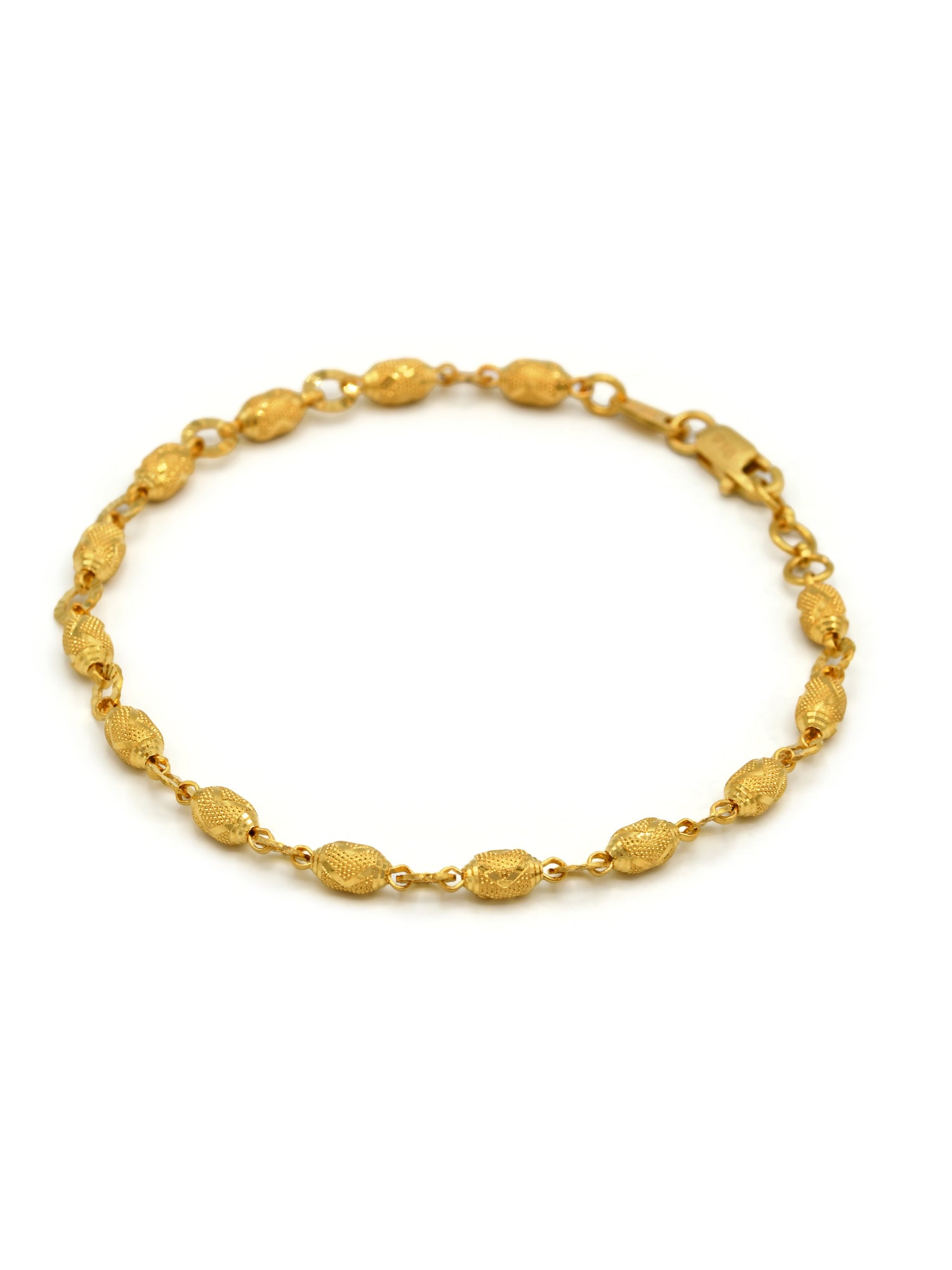 22ct Gold Ball Ladies Bracelet