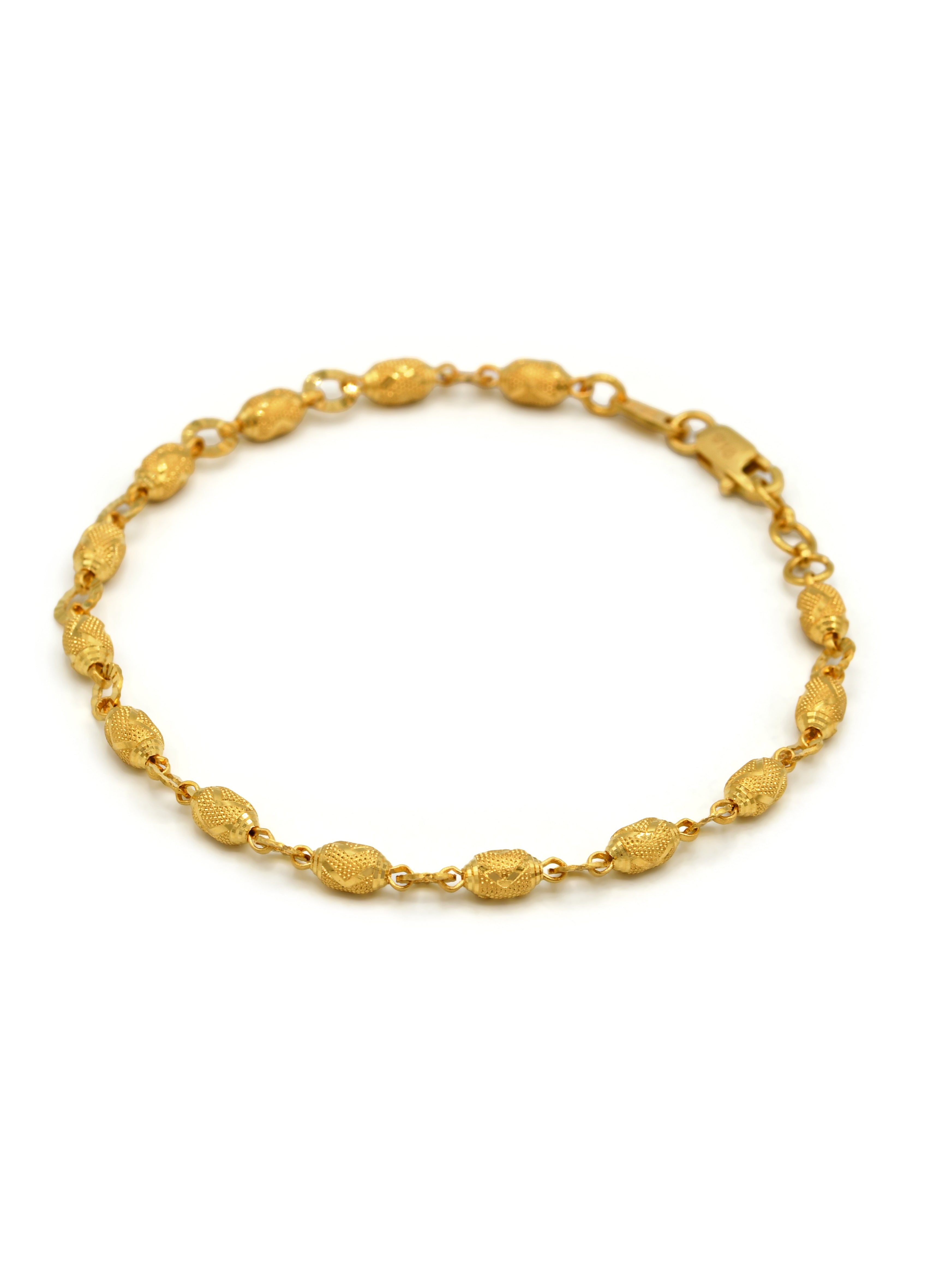22ct Gold Ball Ladies Bracelet