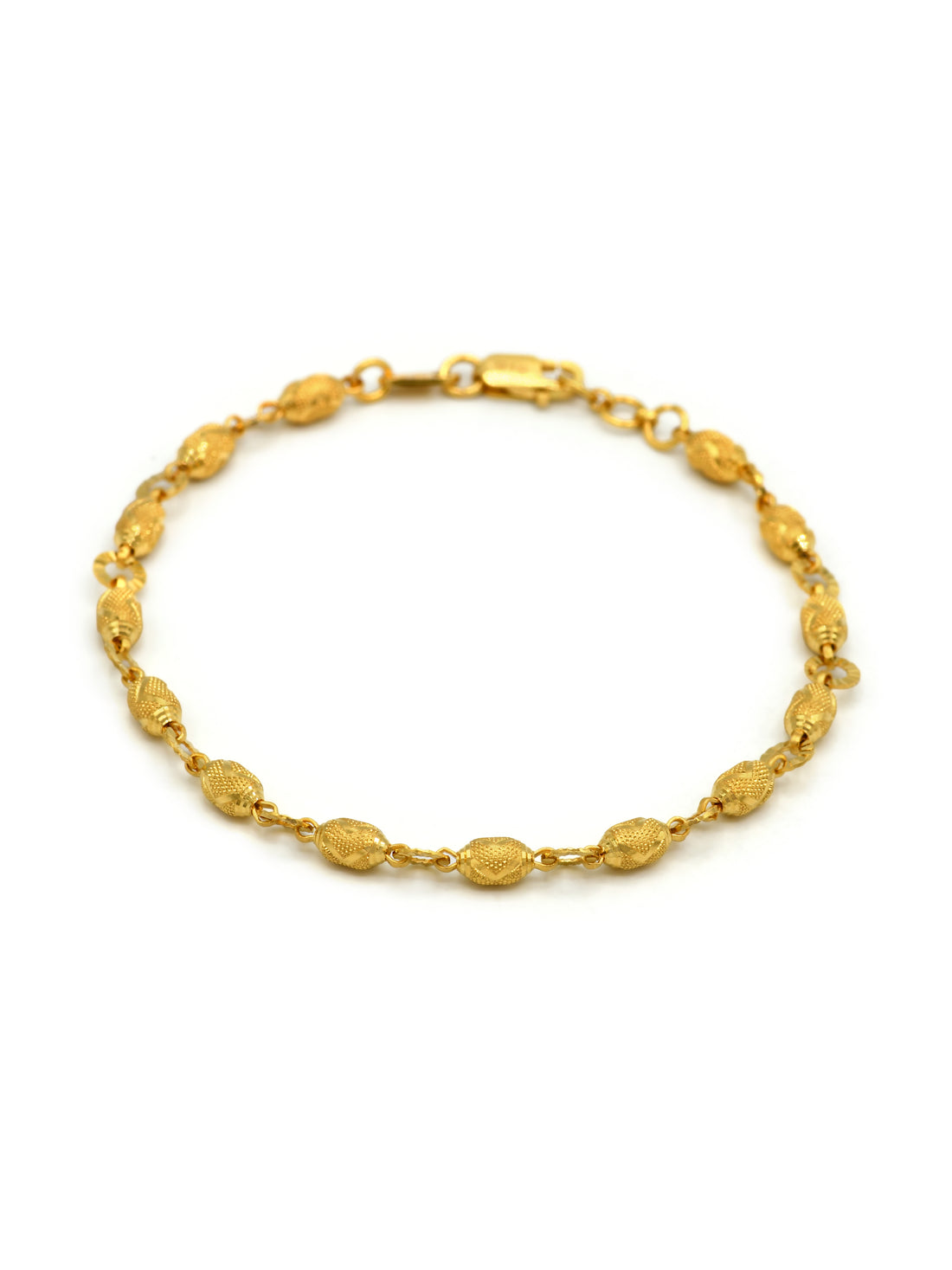 22ct Gold Ball Ladies Bracelet