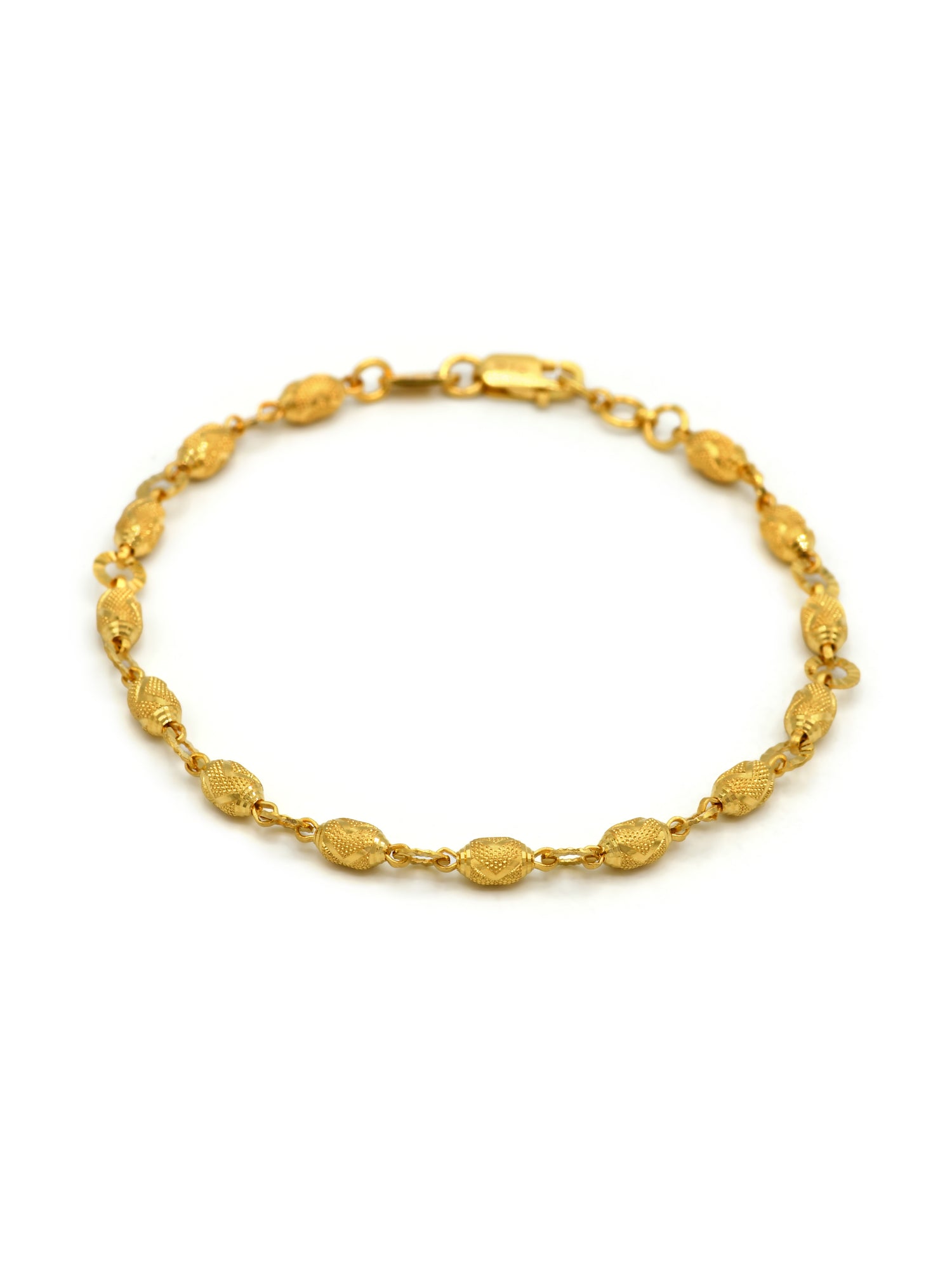 22ct Gold Ball Ladies Bracelet