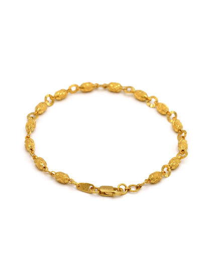 22ct Gold Ball Ladies Bracelet