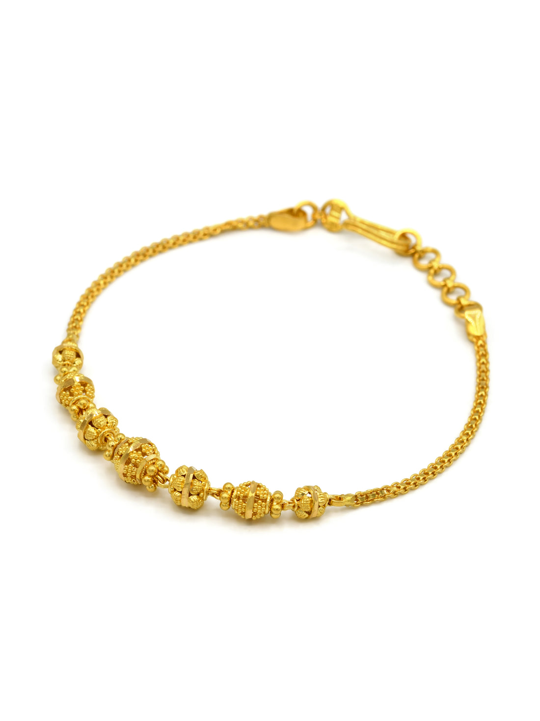 22ct Gold Ball Ladies Bracelet