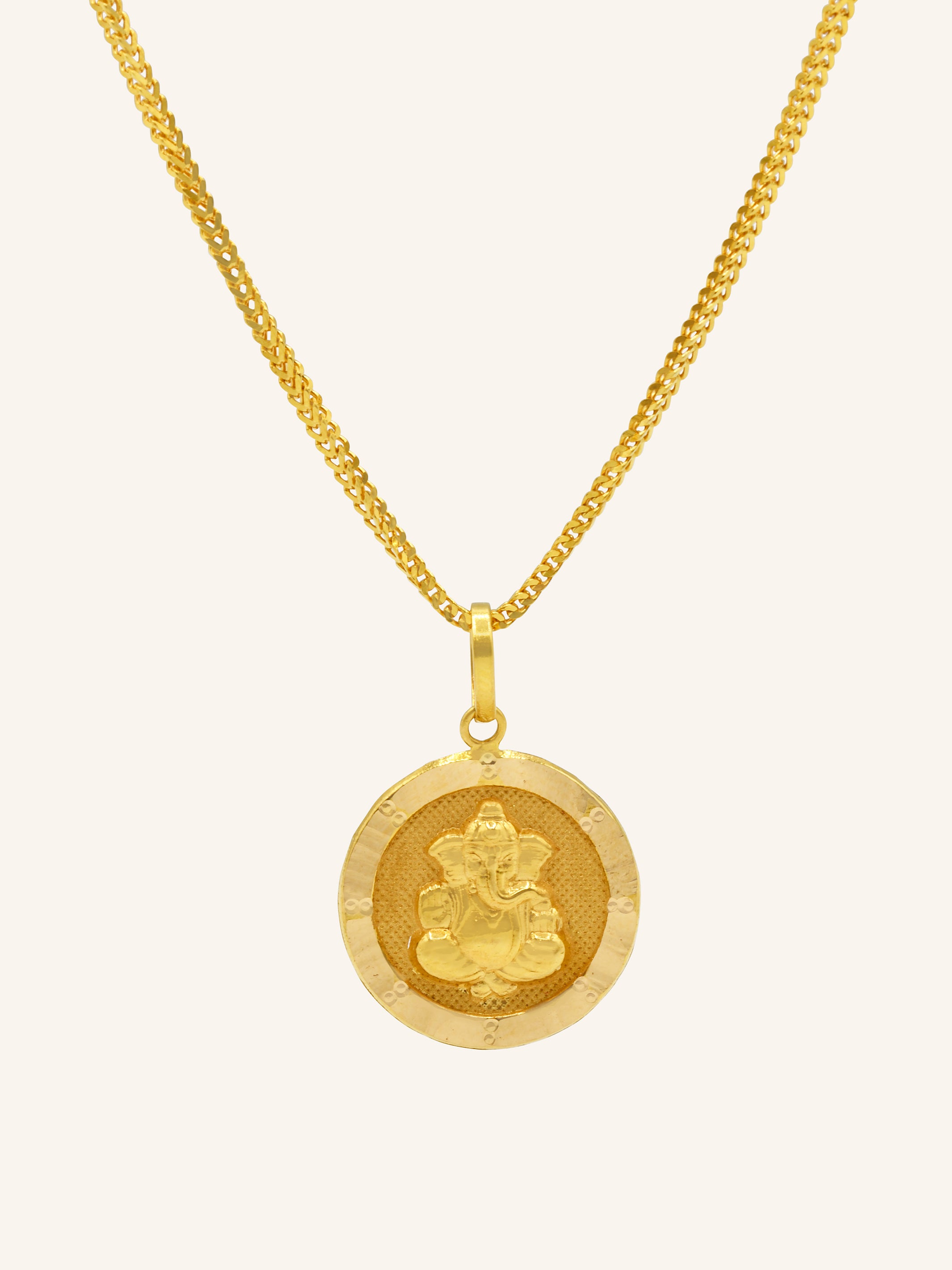 22ct Ganesha Pendent - Roop Darshan
