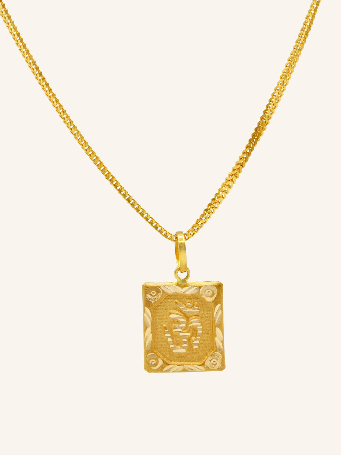 22ct Gold OM Pendant - Roop Darshan