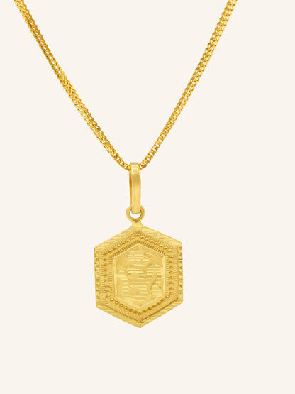 22ct Gold OM Pendant - Roop Darshan